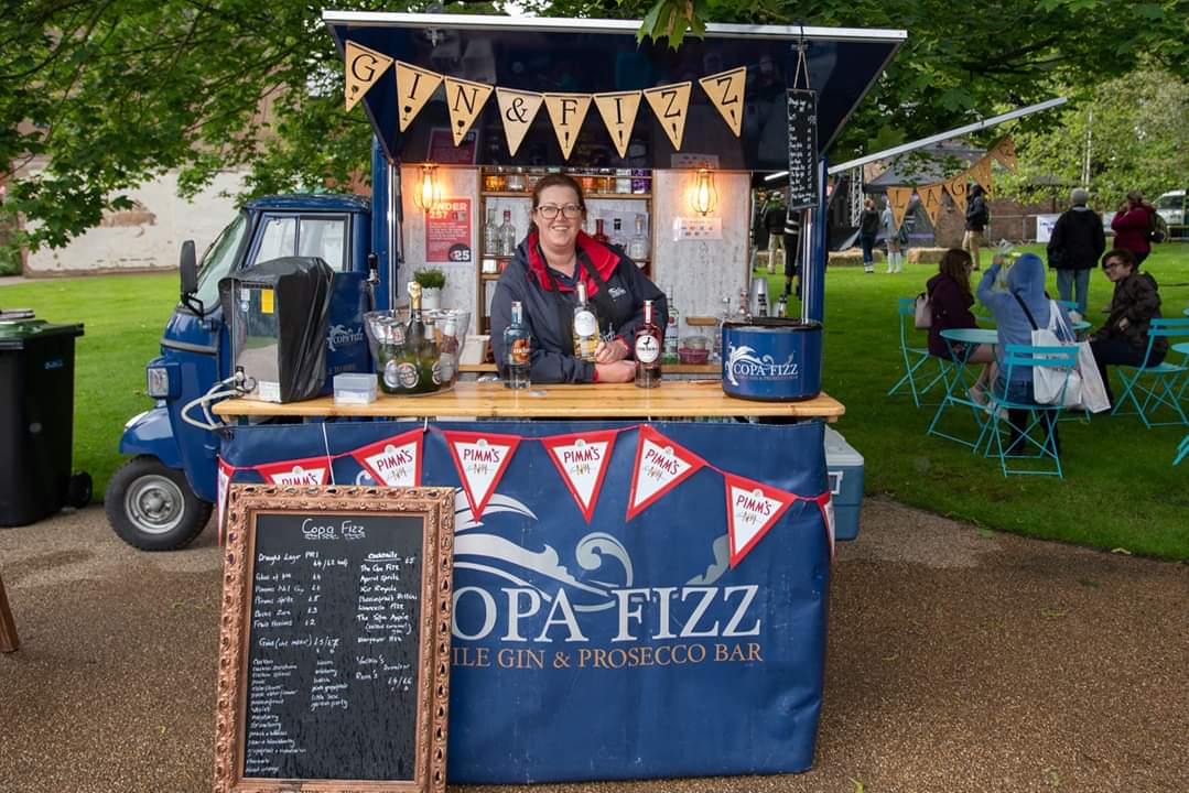 Copa Fizz Lancashire mobile Gin and Fizz bar Gillian Bartlett